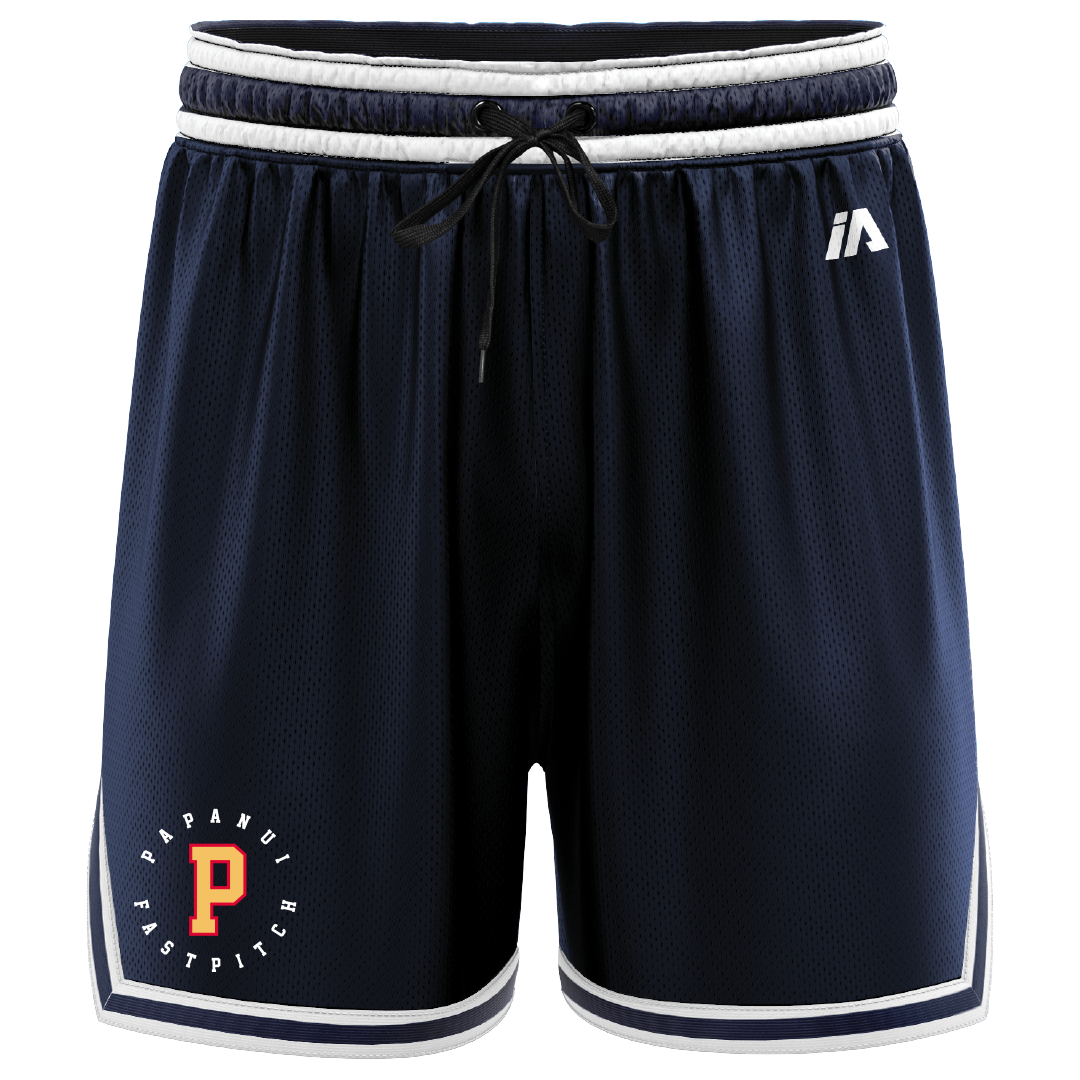 Papanui Softball Casual Shorts - Navy/White