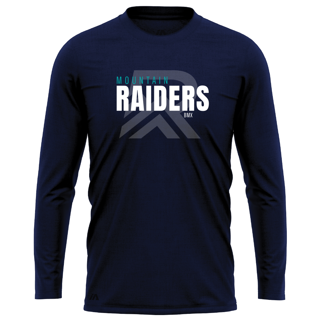 Mountain Raiders BMX Performance LS Tee - Shadow Logo