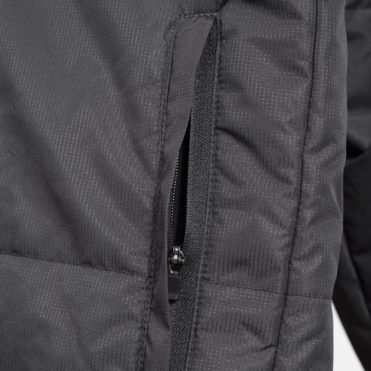 Albion Softball Mid Length Puffer Jacket - Black