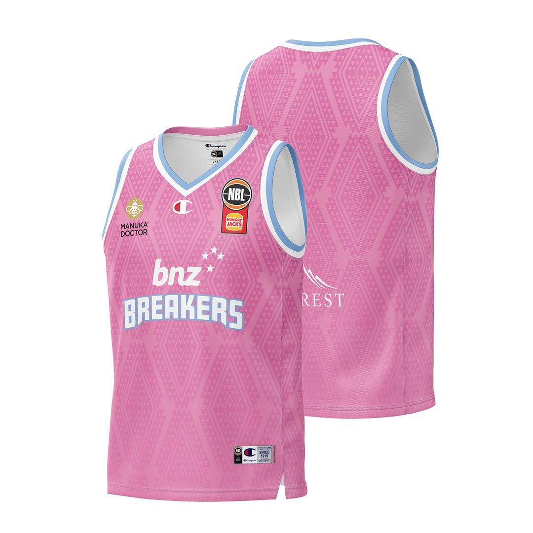 BNZ Breakers NBL25 Home Jersey - Blank (No Name/Number)