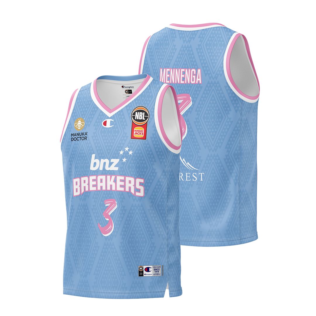 BNZ Breakers NBL25 Away Jersey - Mennenga