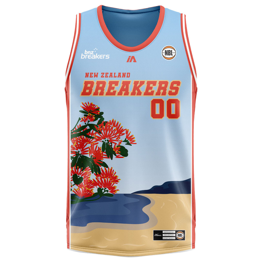 NZ Breakers NBL25 Kiwi Summer Jersey - Jackson-Cartwright