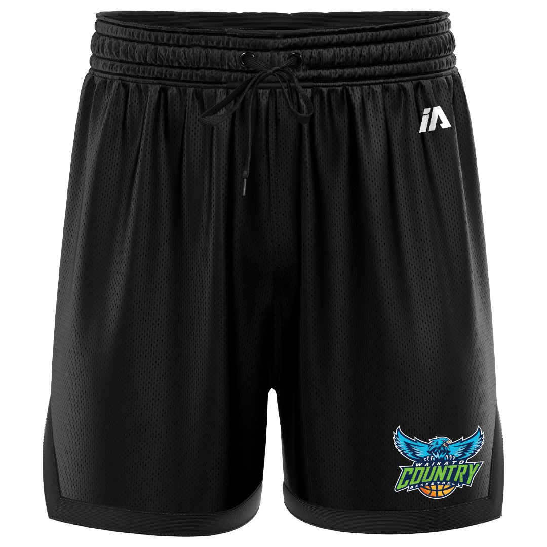 Waikato Country Casual Shorts - Black/Black