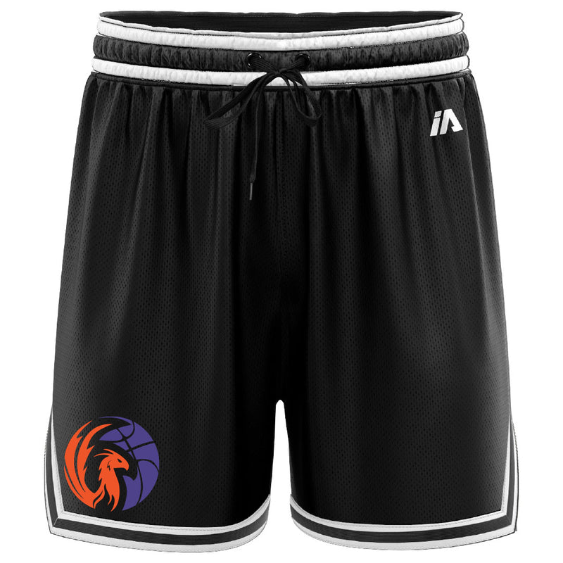 Sunshine Coast Phoenix Casual Shorts with Pockets - Black/White