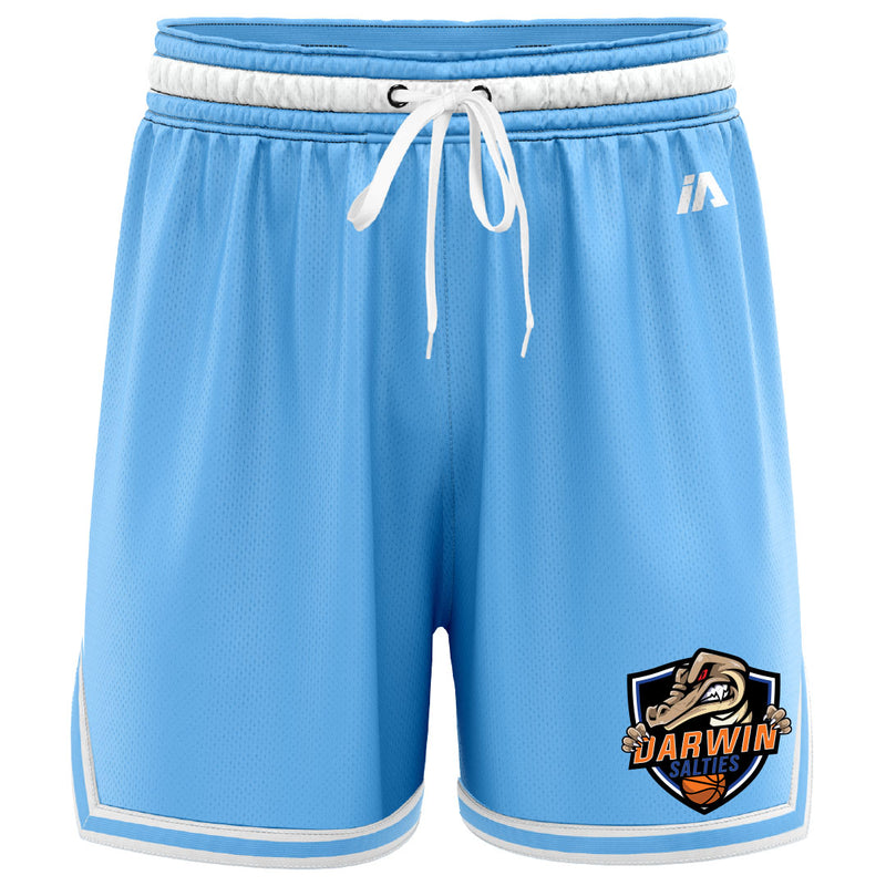 Darwin Salties Casual Shorts with Pockets - Carolina/White