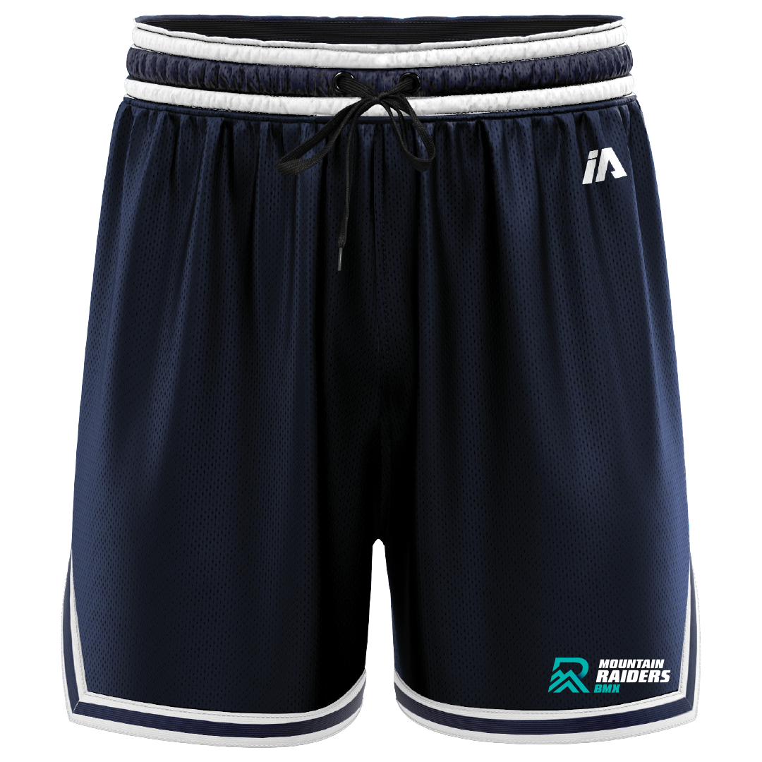Mountain Raiders BMX Casual Shorts - Navy/White