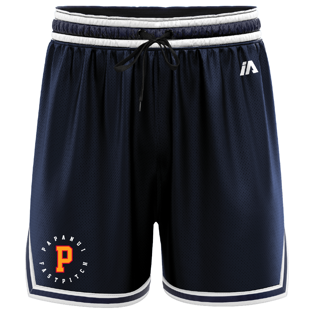 Papanui Softball Casual Shorts - Navy/White