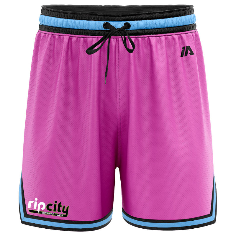 Rip City Basketball Casual Shorts - Pink Vice
