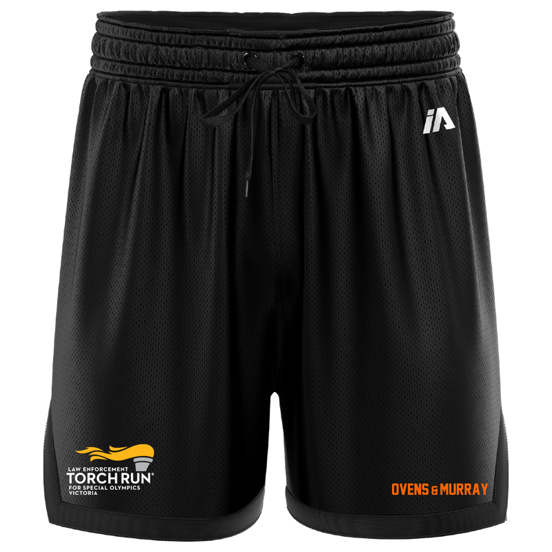 Ovens & Murray WM Logo Casual Shorts - Black/Black