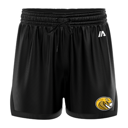 Cessnock Basketball Casual Shorts with Pockets - Black/Black
