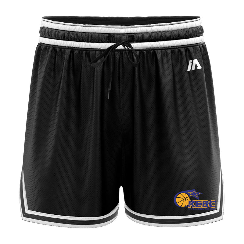 Kew East Basketball Club Casual Shorts - Black/White