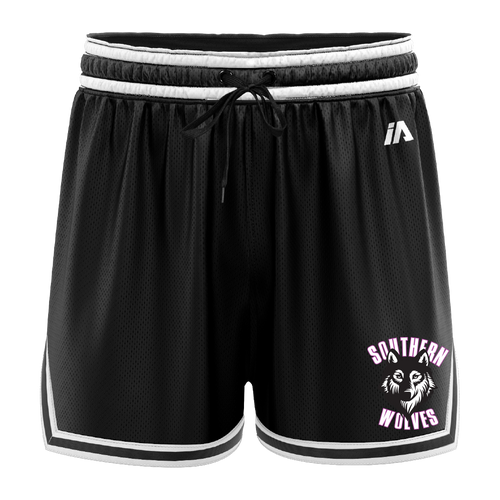 Southern Wolves Casual Shorts - Black/White