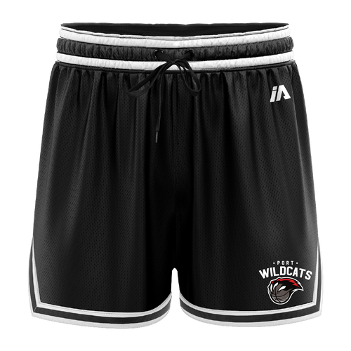Port Wildcats Casual Shorts with Pockets - Black/White