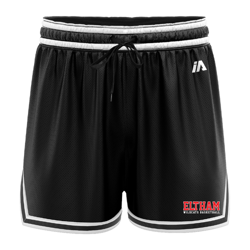 Eltham Wildcats Casual Shorts with Pockets - Black/White