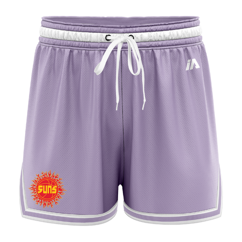Moreton Bay Suns Casual Shorts - Lavender/White