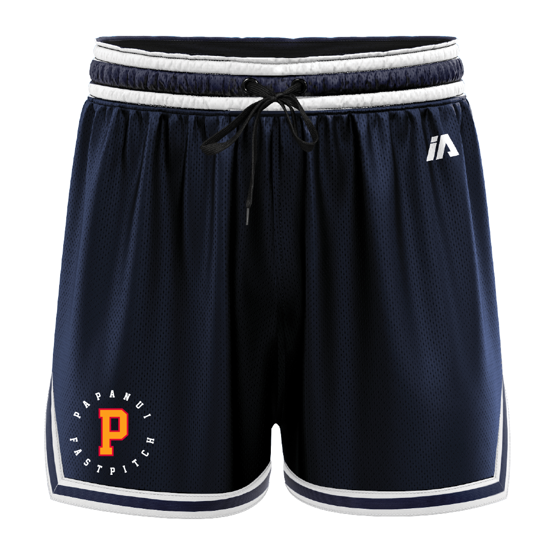 Papanui Softball Casual Shorts - Navy/White