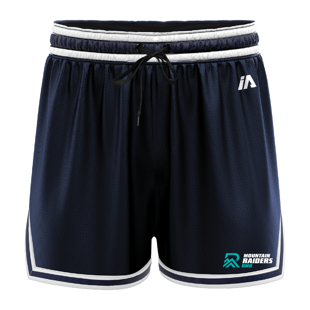 Mountain Raiders BMX Casual Shorts - Navy/White