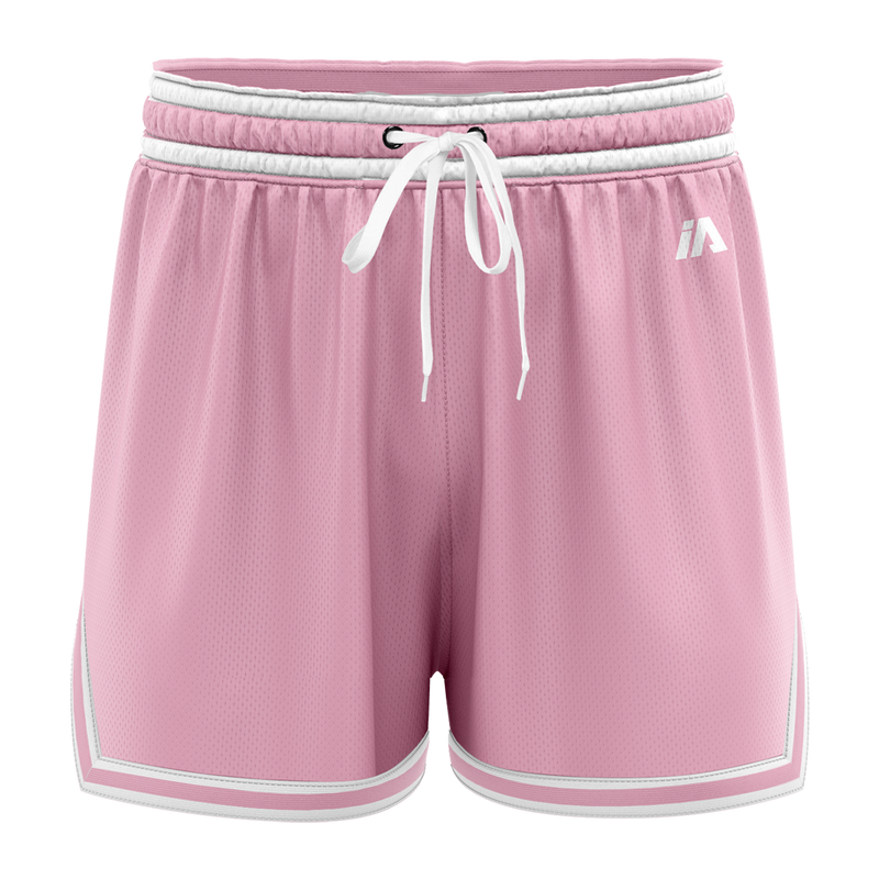 iAthletic Casual Basketball Shorts Women's - Pink/White