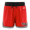 TLS Casual Basketball Shorts - Red/Black