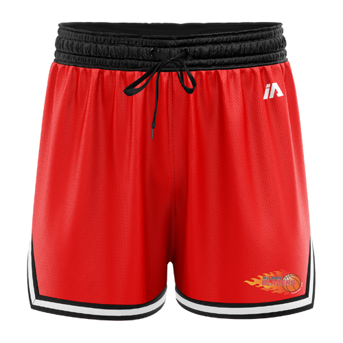 Mill Park Blazers Casual Shorts with Pockets - Red/White/Black