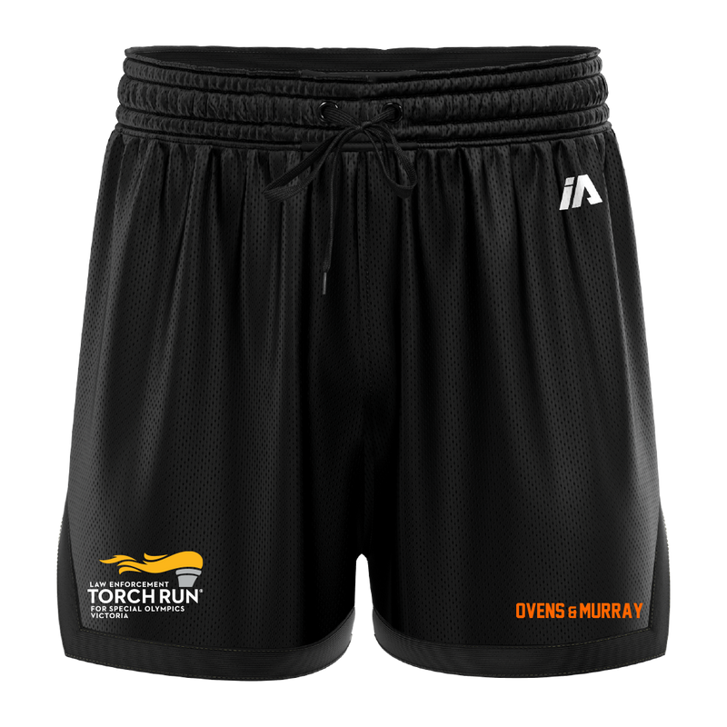 Ovens & Murray WM Logo Casual Shorts - Black/Black