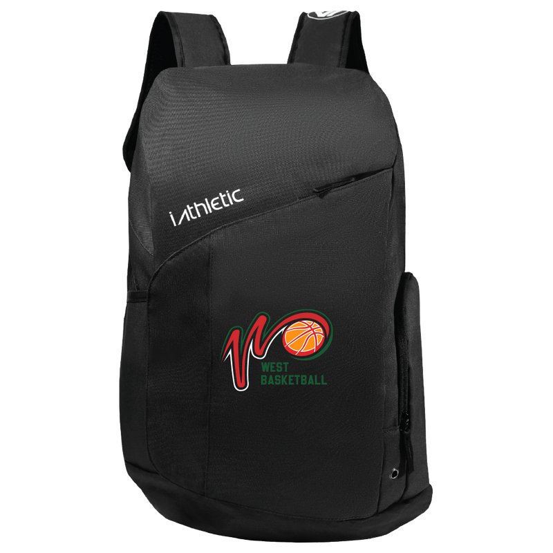 West Basketball "W" Logo Elite Backpack - Black