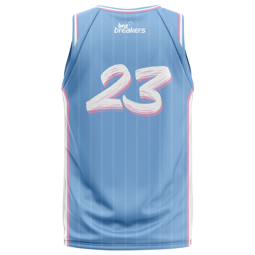 NZ Breakers NBL25 Fan Jersey - Blue