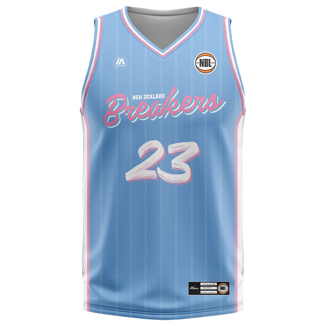 NZ Breakers NBL25 Fan Jersey - Blue