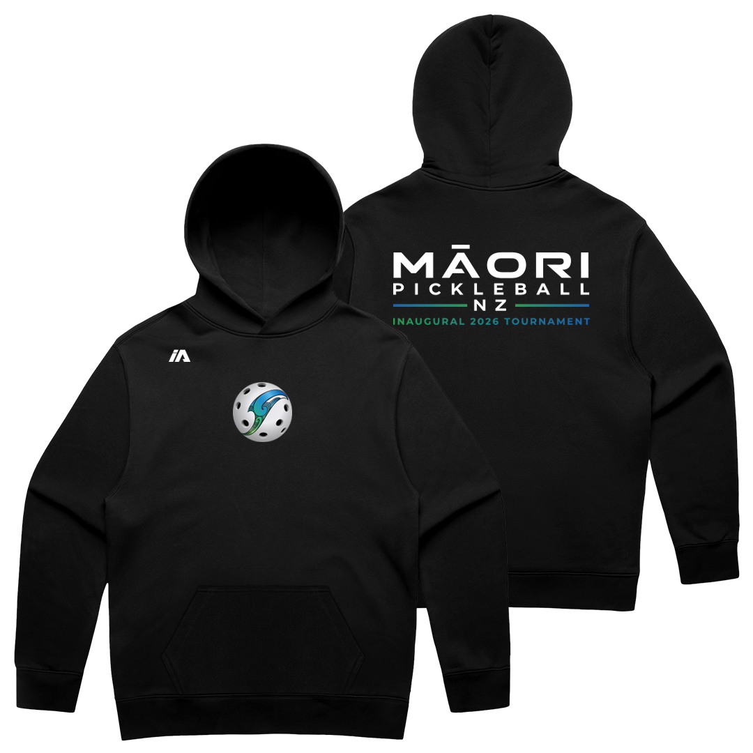 Māori Pickleball NZ Cotton Hoodie