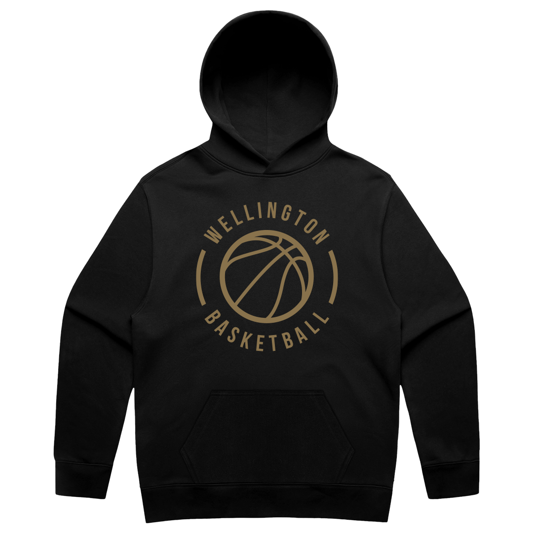 Wellington Basketball Cotton Hoodie - Black