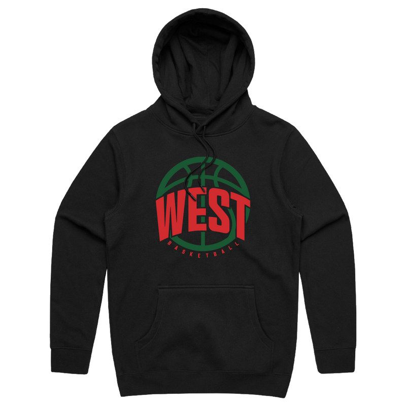West Basketball "West" Logo Cotton Hoodie