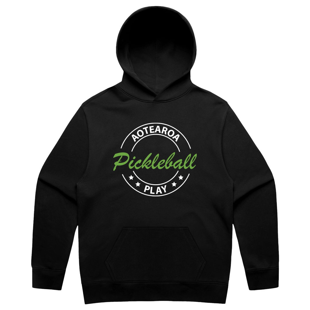 Pickleball NZ Cotton Hoodie - Badge Logo