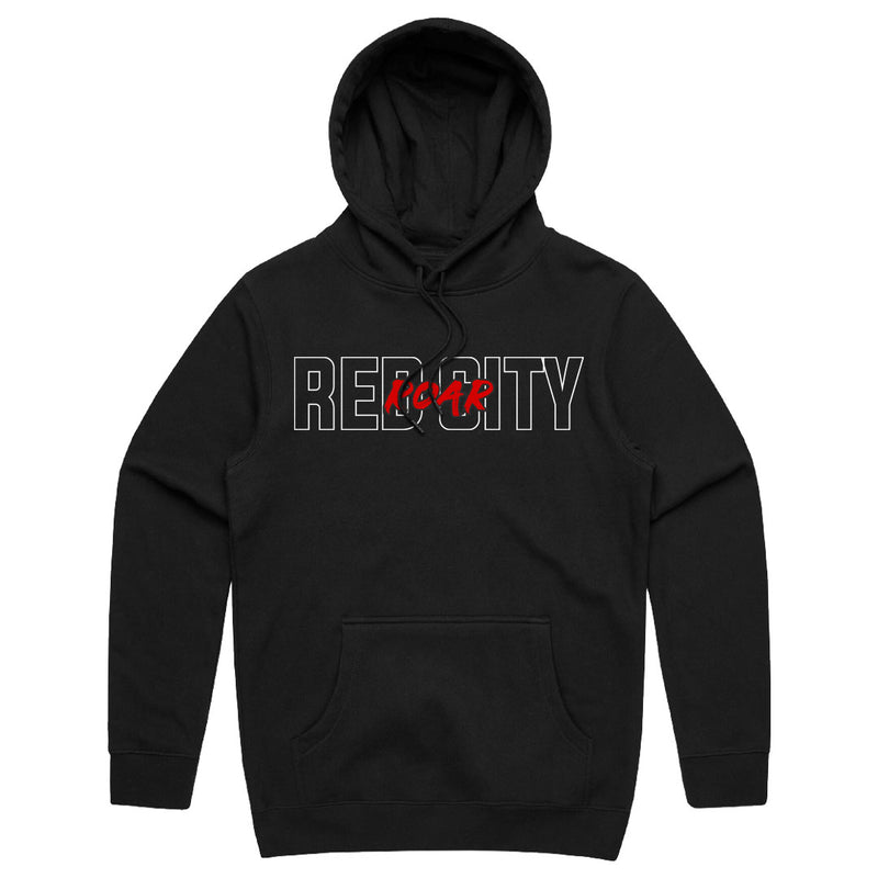 Red City Roar Cotton Hoodie