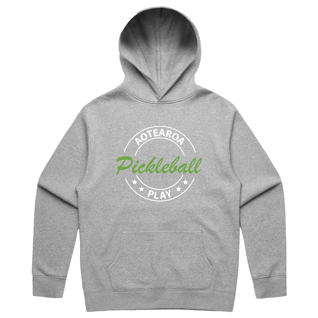 Pickleball NZ Cotton Hoodie - Badge Logo