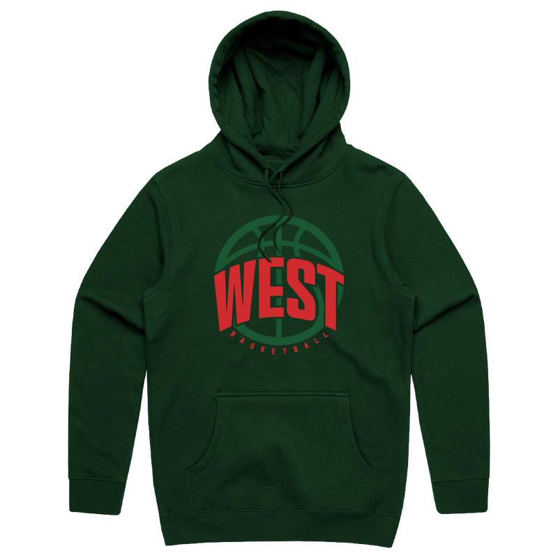 West Basketball "West" Logo Cotton Hoodie