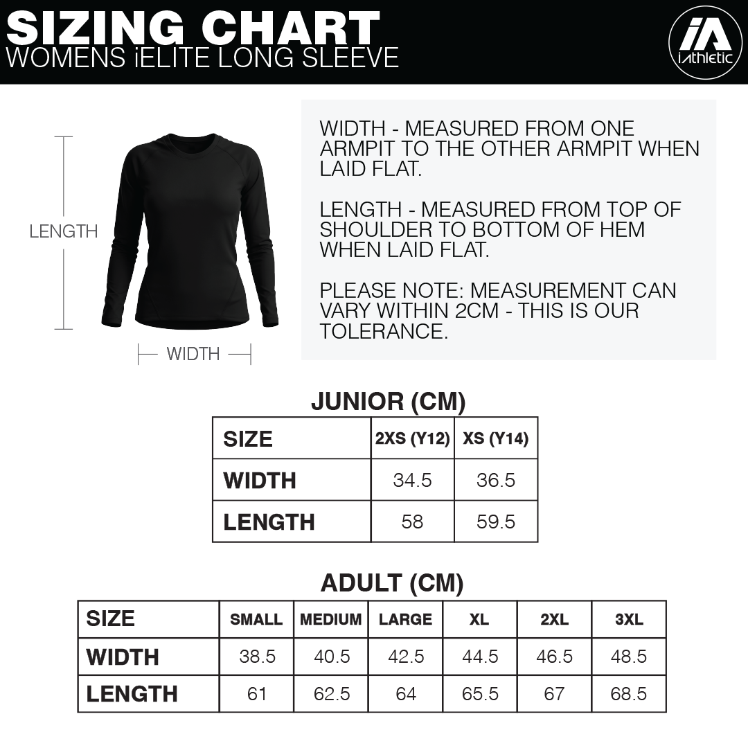 iElite Womens Long Sleeve Top - White