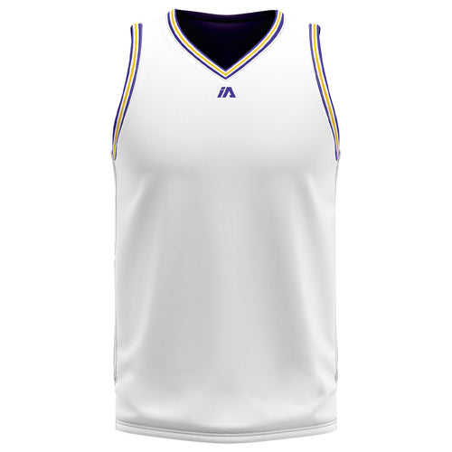 Lakeshow White/Purple Design - Unisex Reversible Pro Cut Jersey
