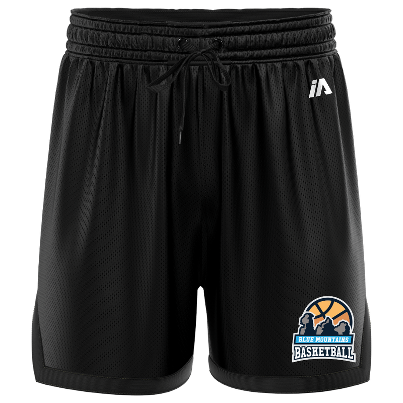 Blue Mountains Basketball Association Casual Shorts - Black/Black
