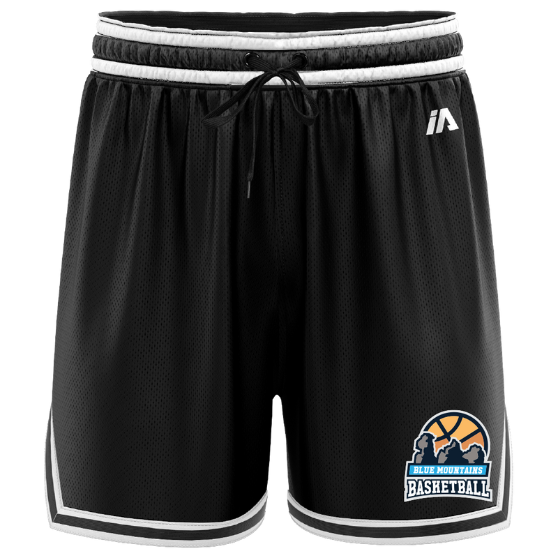Blue Mountains Basketball Association Casual Shorts - Black/White