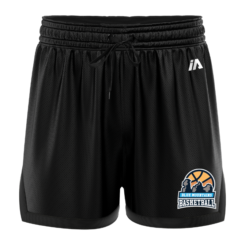 Blue Mountains Basketball Association Casual Shorts - Black/Black