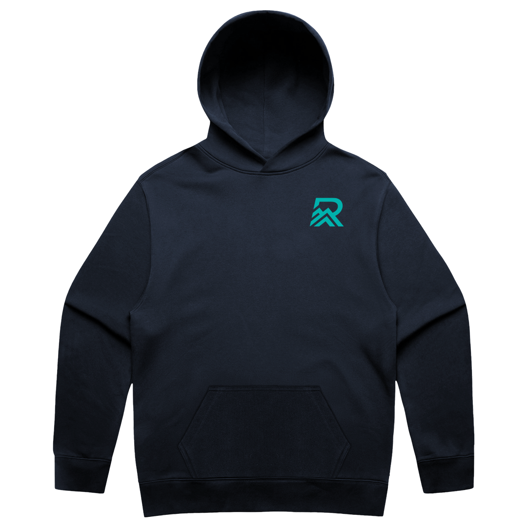 Mountain Raiders BMX Cotton Hoodie - Teal Logo