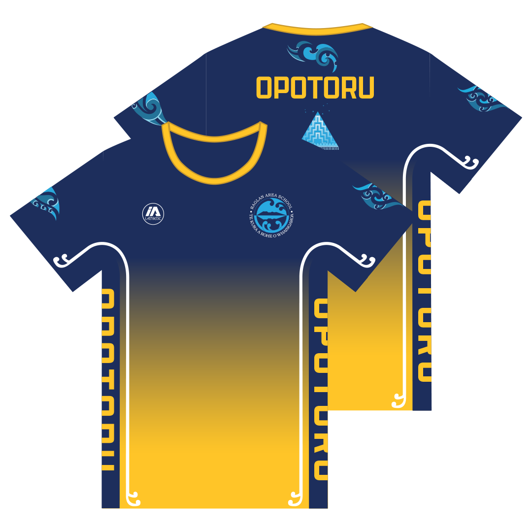Raglan Area School Reversible PE Shirt - Opotoru