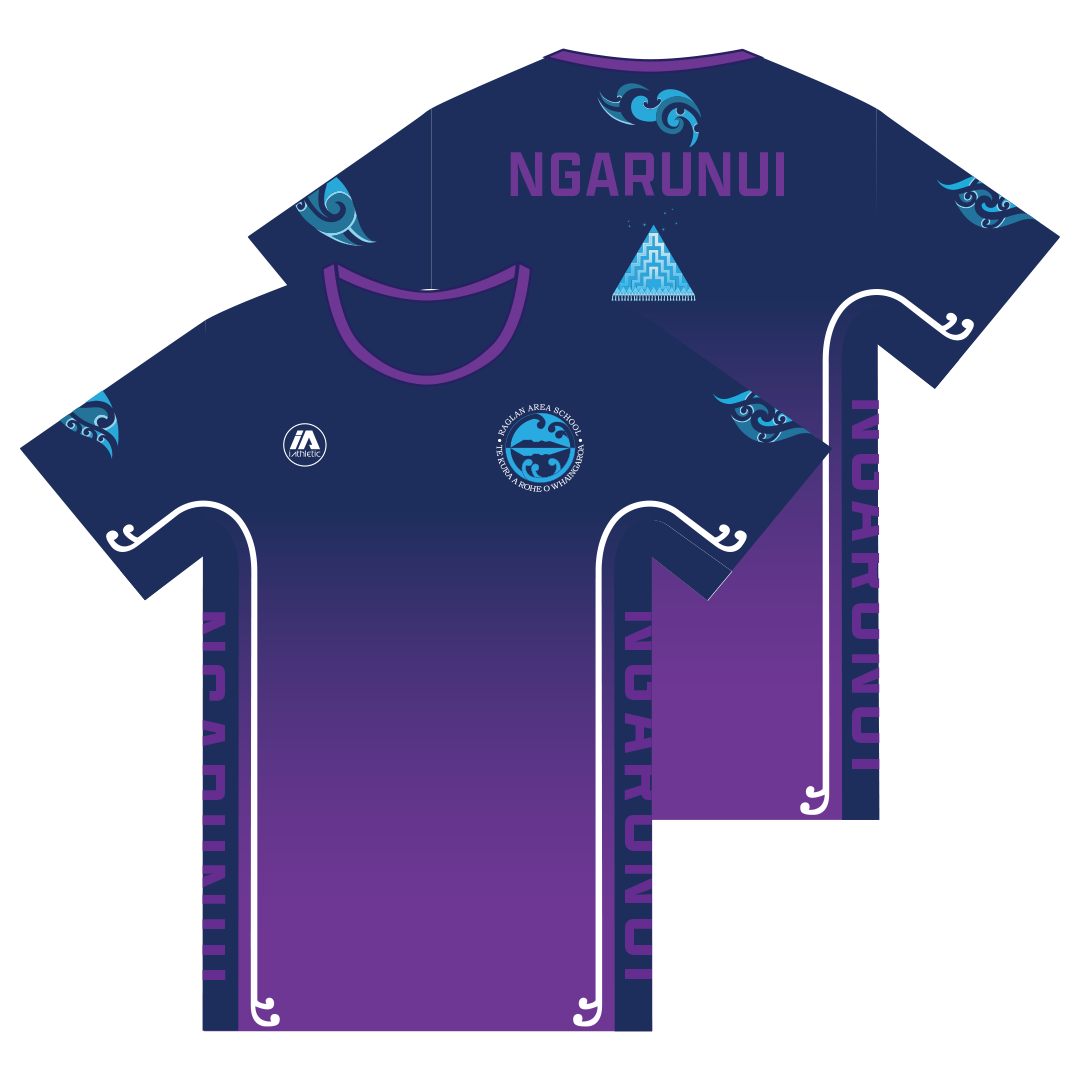 Raglan Area School Reversible PE Shirt - Ngarunui