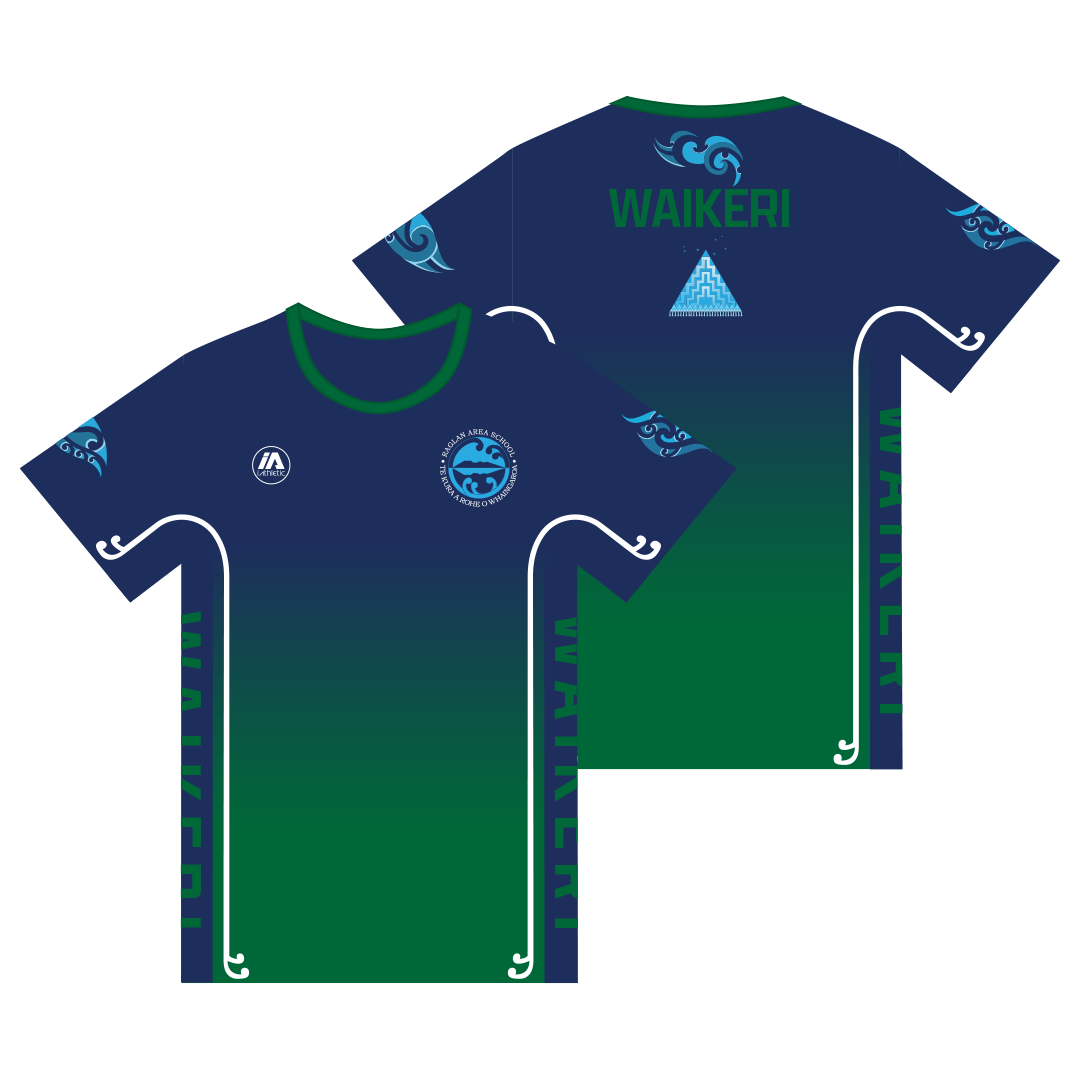 Raglan Area School Reversible PE Shirt - Waikeri