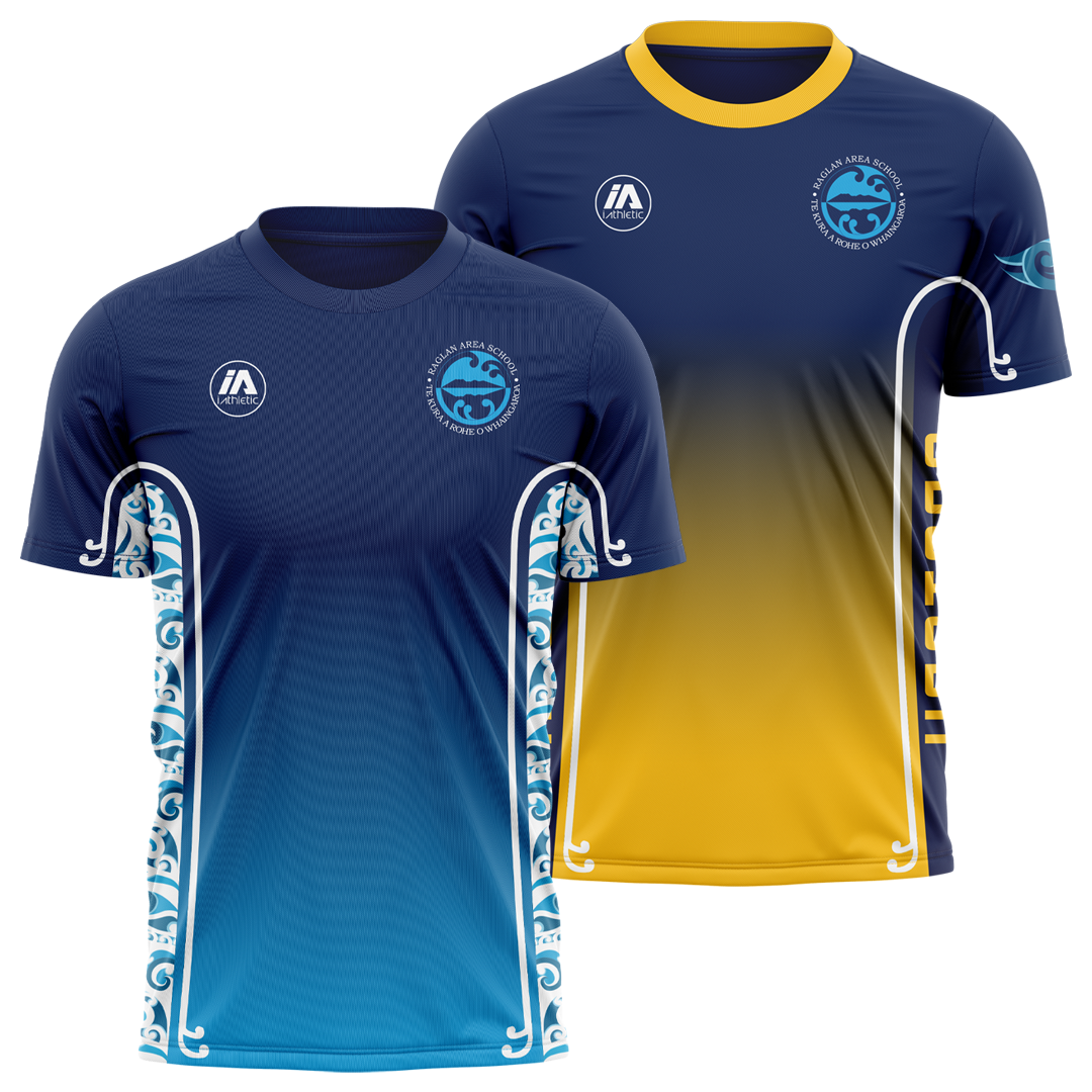 Raglan Area School Reversible PE Shirt - Opotoru