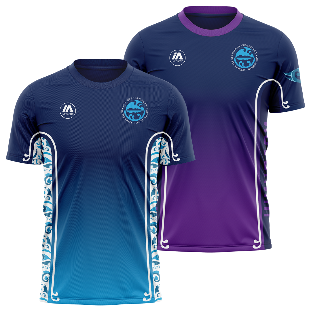 Raglan Area School Reversible PE Shirt - Ngarunui