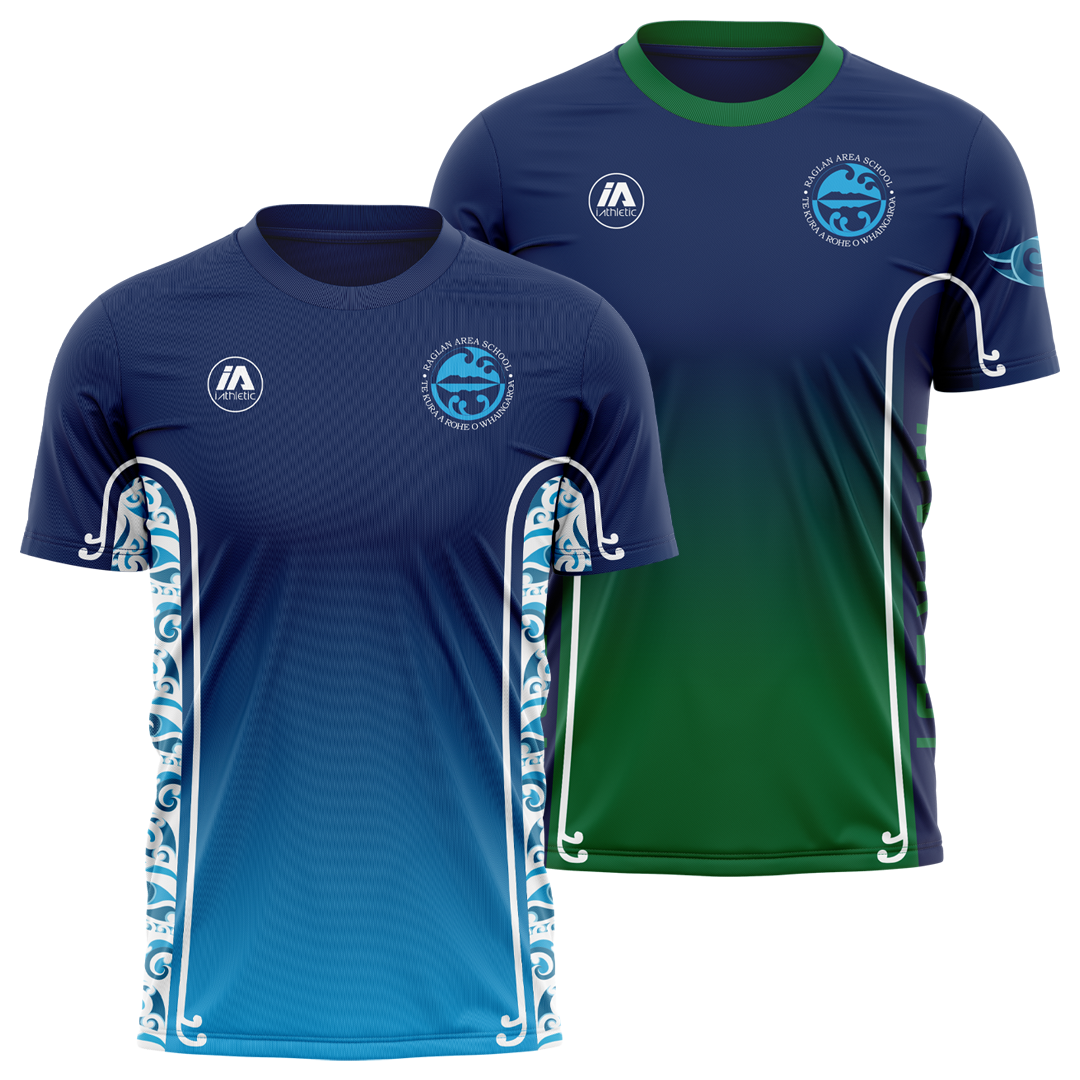 Raglan Area School Reversible PE Shirt - Waikeri