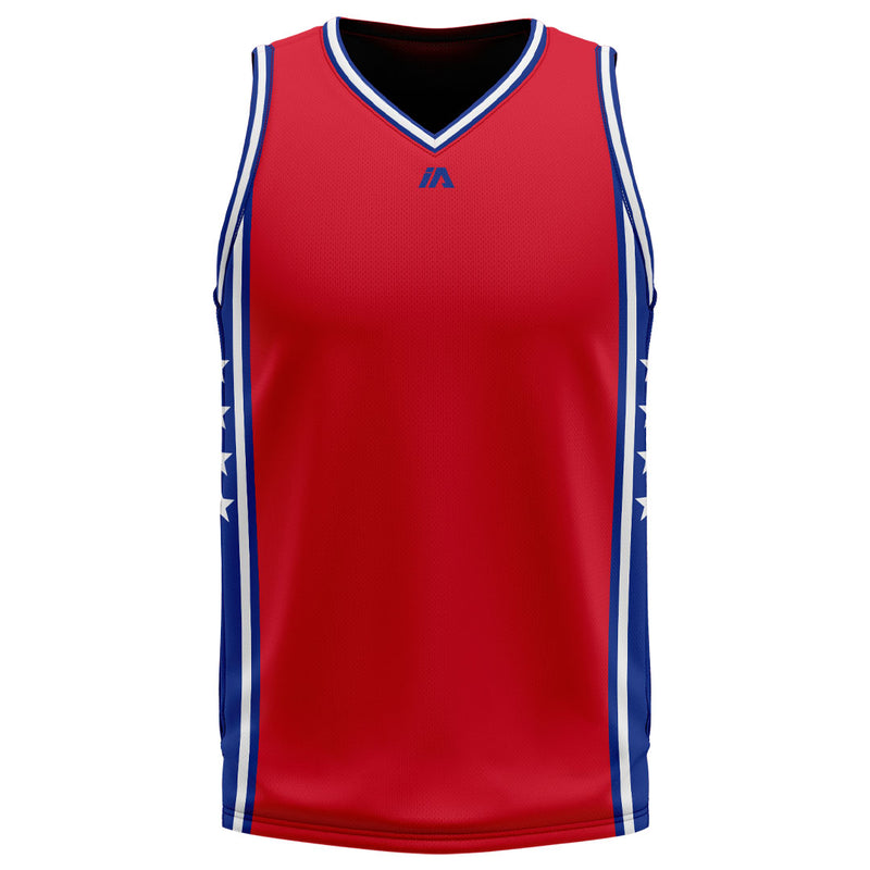 Phila Blue/Red Design - Unisex Reversible Pro Cut Jersey