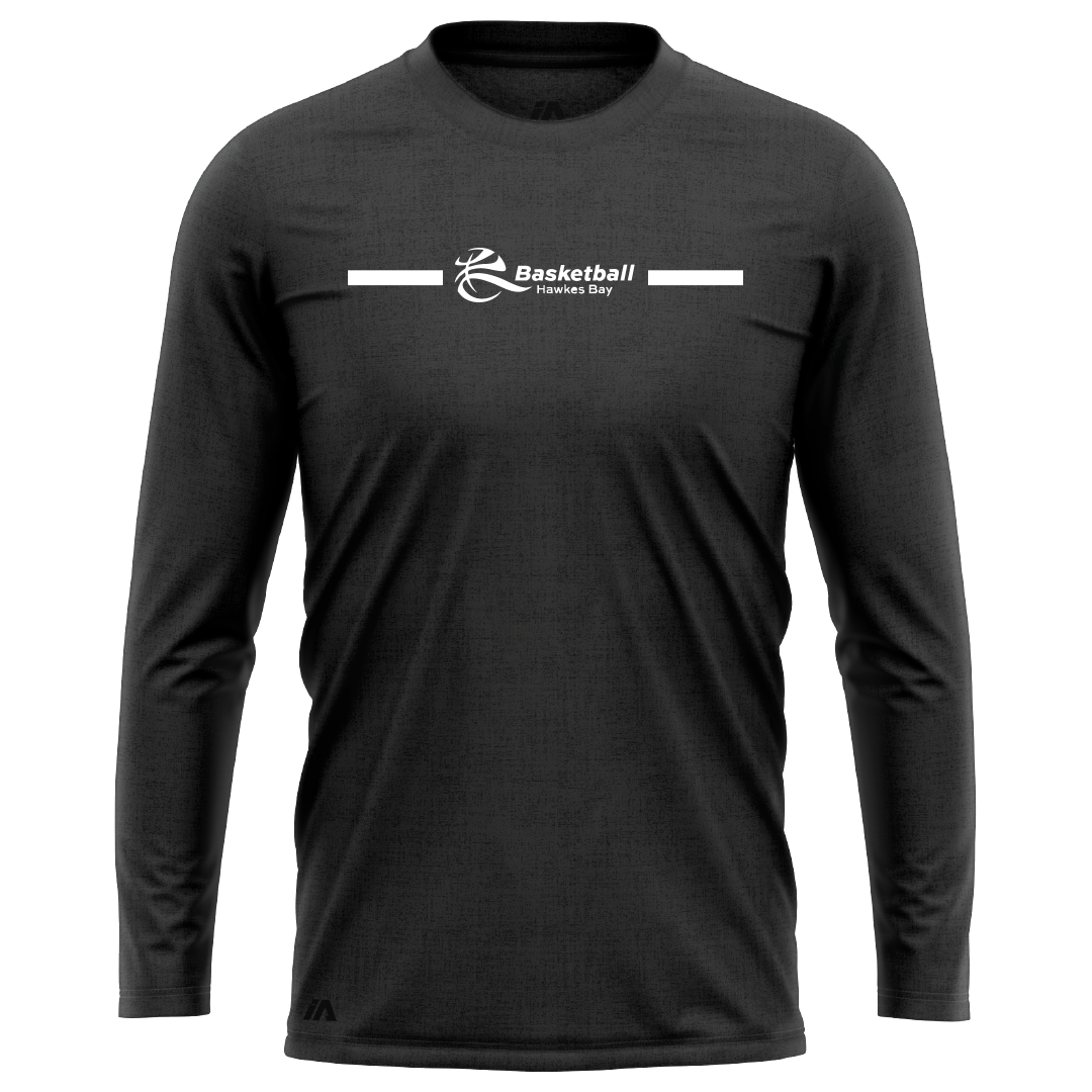 Basketball Hawkes Bay Performance LS Tee