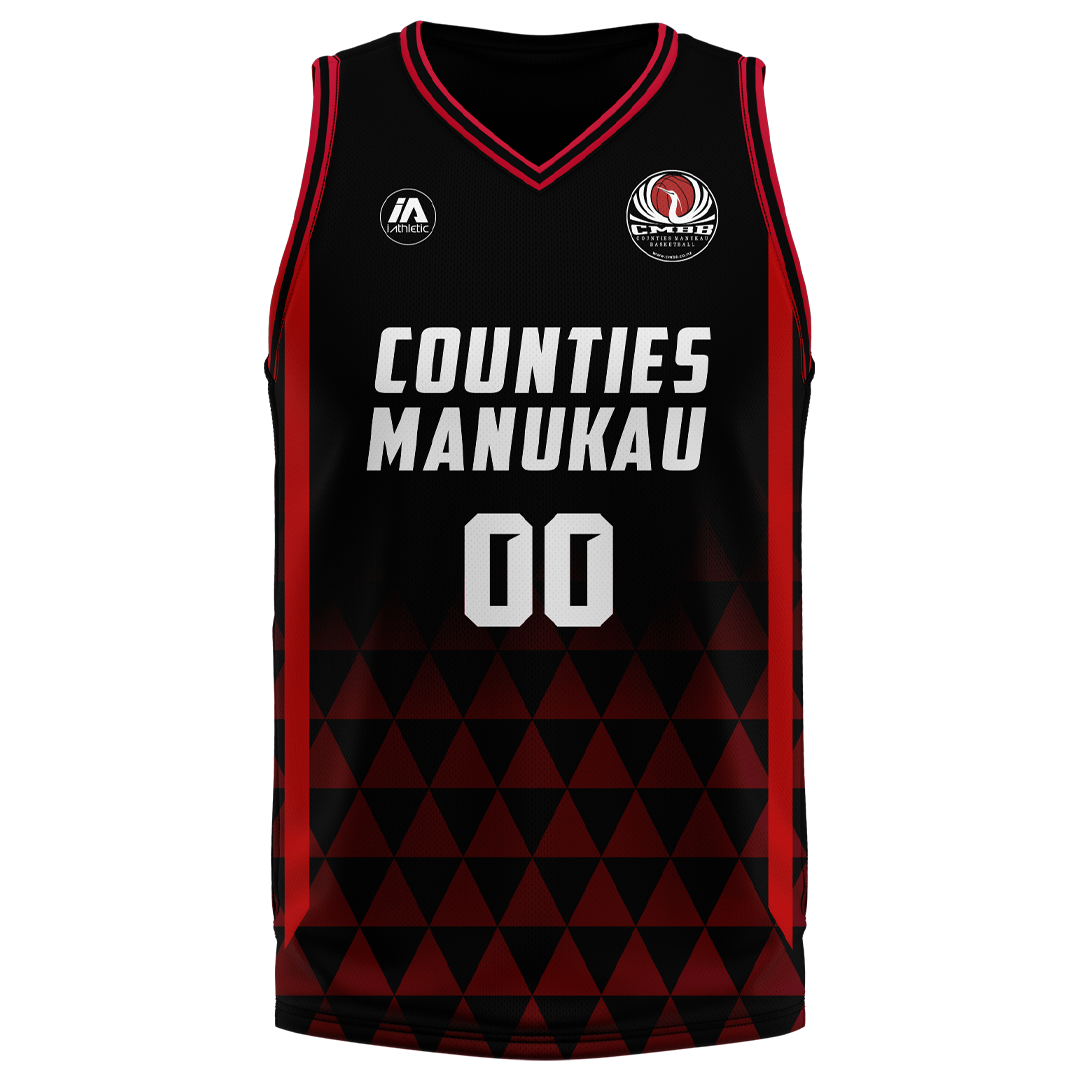 Counties Manukau Basketball Reversible Playing Singlet